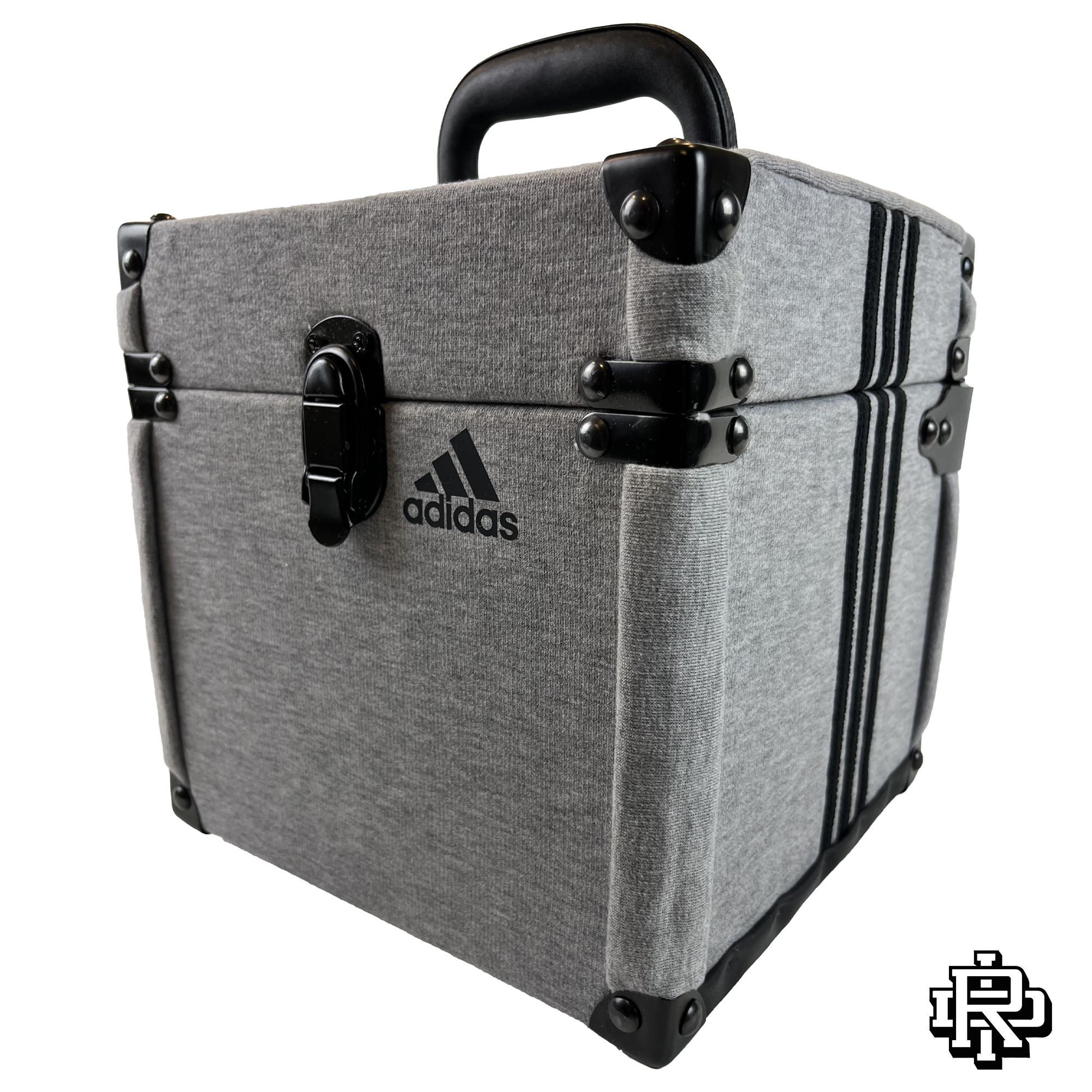 RahduDidIt Custom 9” Grey & Black Adidas Vinyl Storage Box
